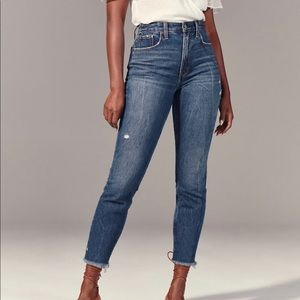 A&F High Rise Mom Jeans